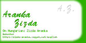 aranka zizda business card